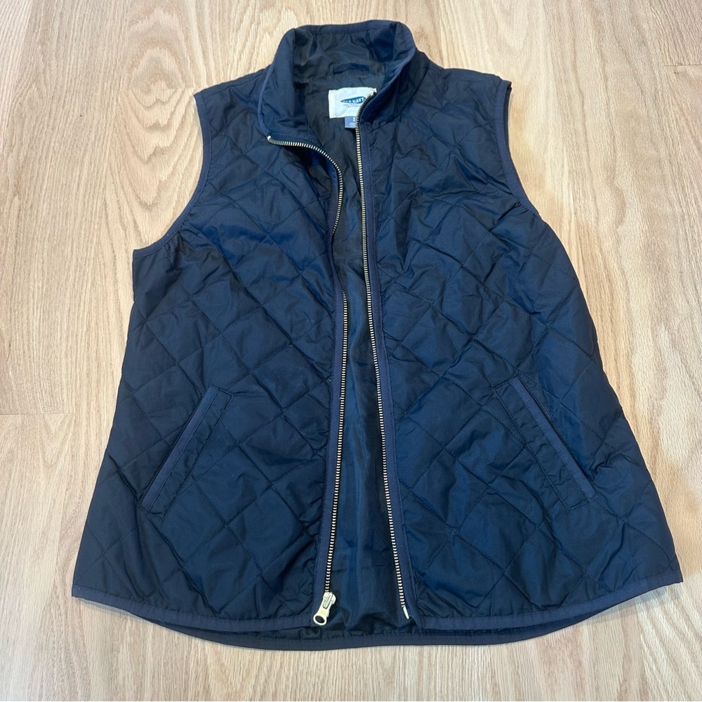 Small Black Quilted Vest